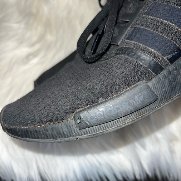 Adidas NMD R1 Core Men’s Black/Solar Red Sneaker Sz 11 - Picture 12 of 12